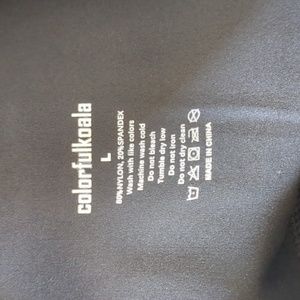 Colorfulkoala high waisted leggings, L, Black